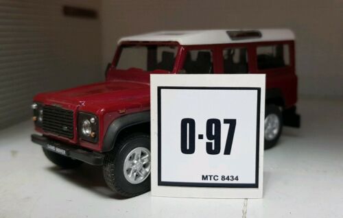 Land Rover 90 110 N/A 2.5 19J Diesel 0.97 Engine Bay Label Decal Sticker MTC8434