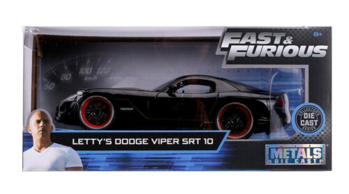 Dodge Viper SRT-10 Letty Fast And Furious 7 Black Jada 1:24