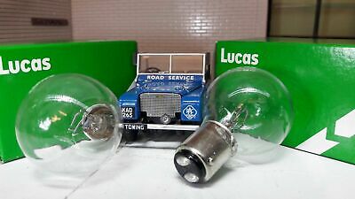 Fordson E27N Major Tractor OEM Genuine Lucas 36/36W Headlight Headlamp Bulbs x2
