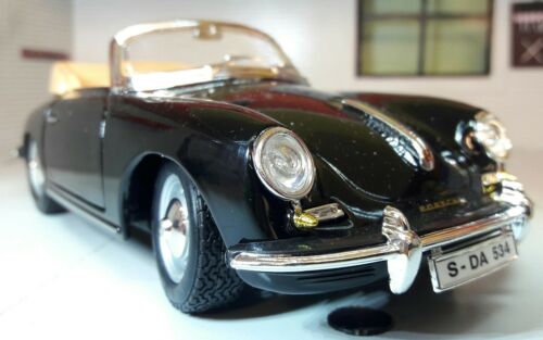 Porsche 356 Cabrio 1961 Black 22078K Bburago 1:24