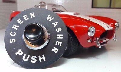 Windscreen Screen Washer Switch & Collar Lucas Repro SPB106 Push Button 54333157