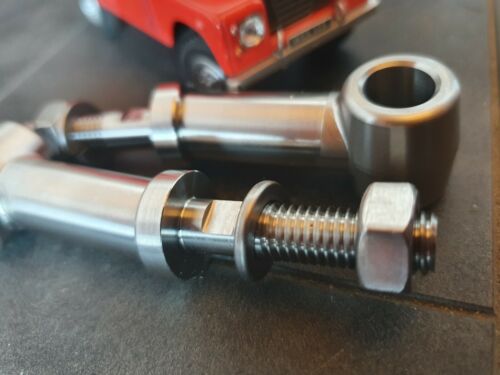 Land Rover Series 3 Windscreen Hinge Pivot Bolt Washer Nut Set Stainless x2