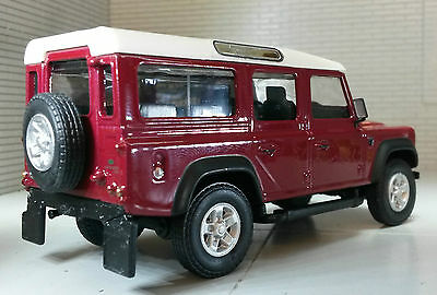 Land Rover Defender 110 Red Station Wagon LWB TDi TD5 Oxford Cararama 1:43