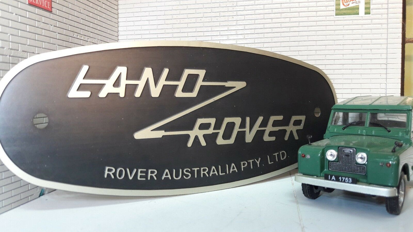 Land Rover CKD Australia NSW PTY Tub Badge Decal Label Etched Nickel