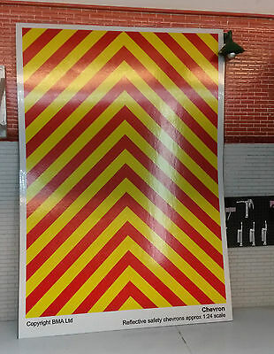 1:24 Code 3 Emergency Safety Chevron Reflective Model Kit Decal A5 Sheet G Scale