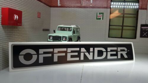 Novelty Offender Bonnet Decal BTR1045 Land Rover Defender