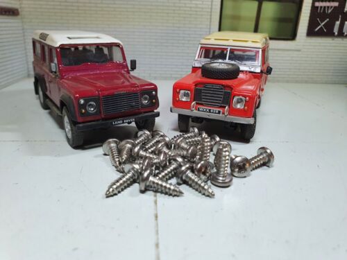 Land Rover Lights Stainless Securing Screws Set Series 3 L760 L874 (x24)