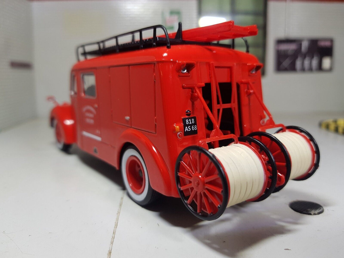 1941 Ford V8 French Fire Engine Tender F 798 Truck 1947 1:43