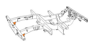 Land Rover Chassis Rear Spring Hanger Repair SWB Series 2 2a 3 88 STC8284