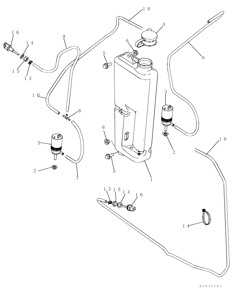 Fendt Massey Ferguson Scheibenwaschpumpe Traktor E47238 1895827M1 3582441M1