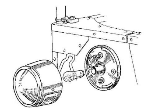 Brake Tail Light 'Pork Pie' 274304 Lucas L518 Type