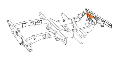 Land Rover Series 2 2a 3 Front Steering Cross Member
