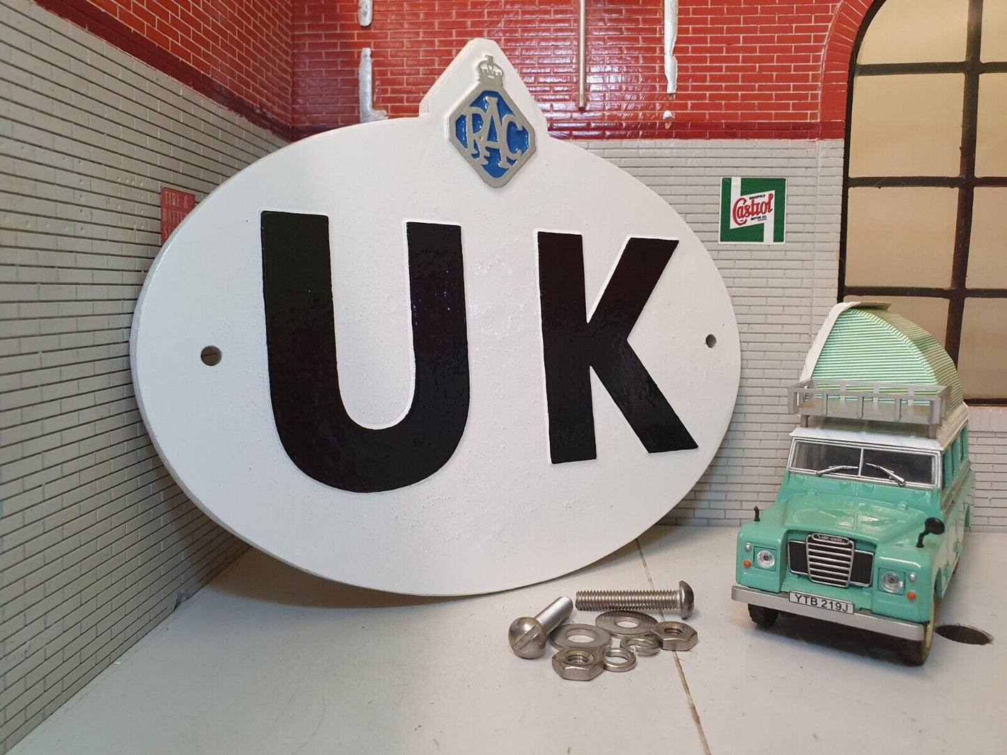 Goodwood Revival Classic Vintage Car RAC UK Great Britain Touring Badge Sign