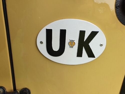 Land Rover Series Classic Camper Vintage AA UK Great Britain Touring Badge/Sign
