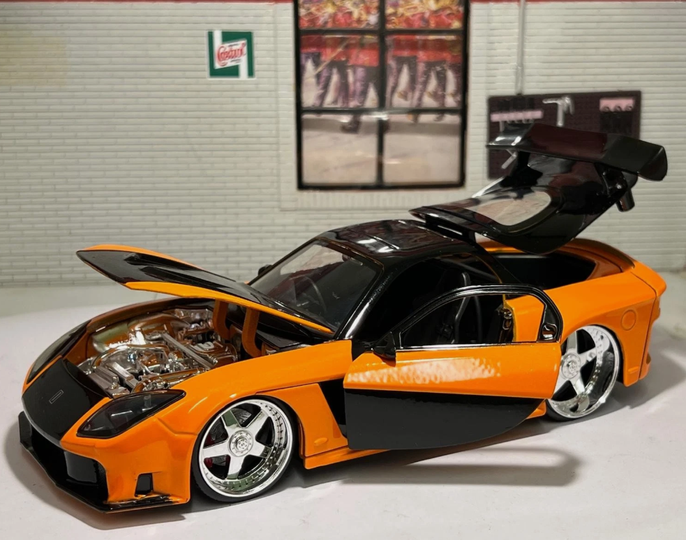 Fast And Furious Tokyo Drift Han & Mazda RX-7 080197 Jada 1:24