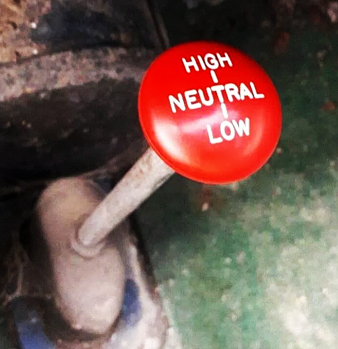 Land Rover Series 1 2 2a 3 Red Gear Stick High Low Selector Knob