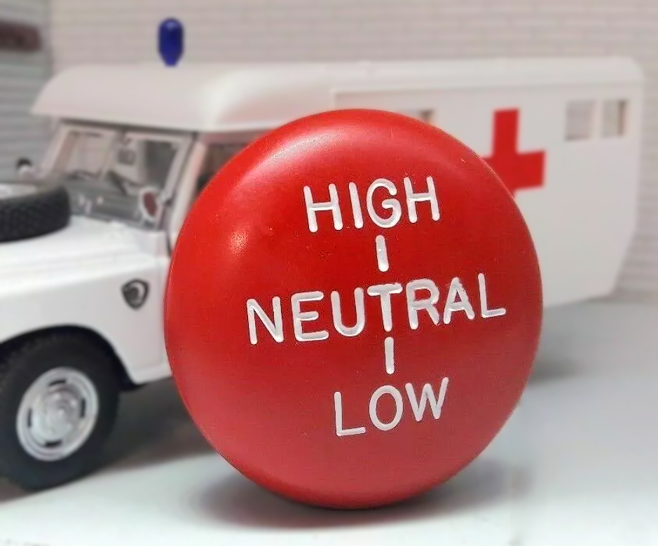 Land Rover Series 1 2 2a 3 Red Gear Stick High Low Selector Knob
