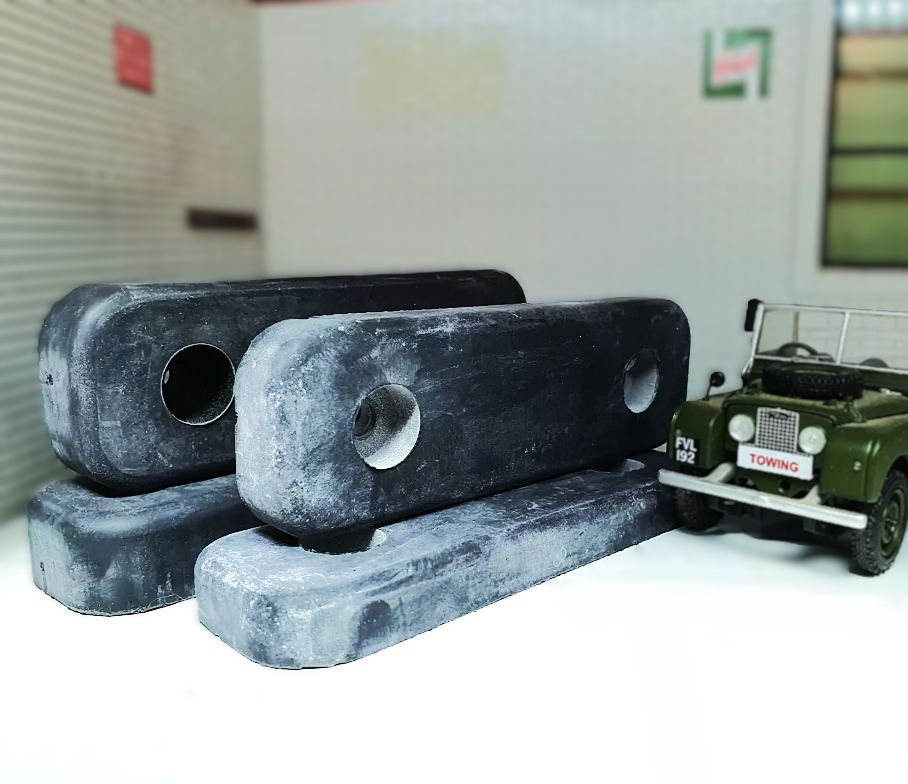 Land Rover Series 1 80" Bonnet Spare Wheel Rubber Support Buffer 301254 301255