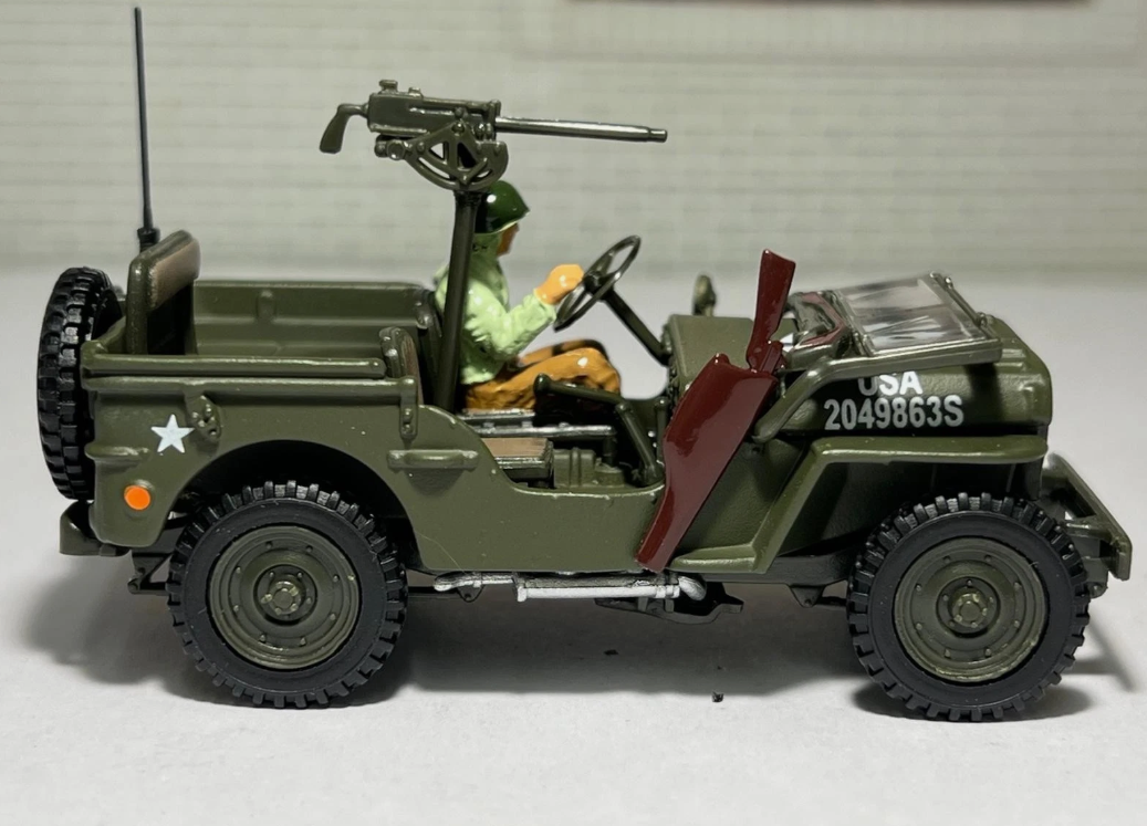 Willy's Jeep Soft Top Military Vehicle 4-91850 Cararama 1:43