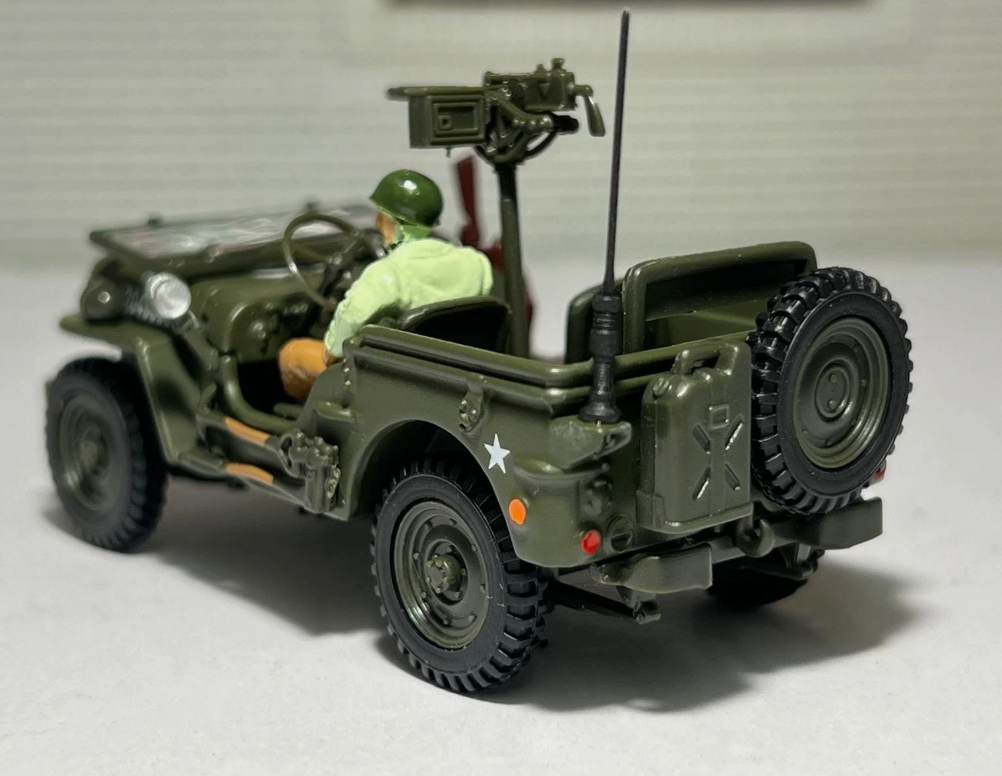 Willy's Jeep Soft Top Military Vehicle 4-91850 Cararama 1:43