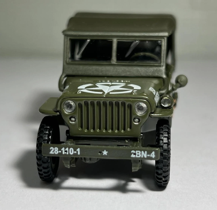 Willy's Jeep Soft Top Military Vehicle 4-91850 Cararama 1:43