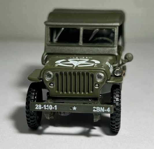 Willy's Jeep Soft Top Military Vehicle 4-91850 Cararama 1:43