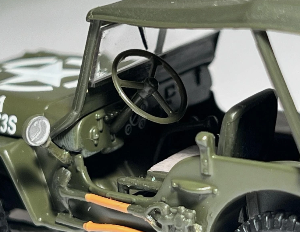 Willy's Jeep Soft Top Military Vehicle 4-91850 Cararama 1:43