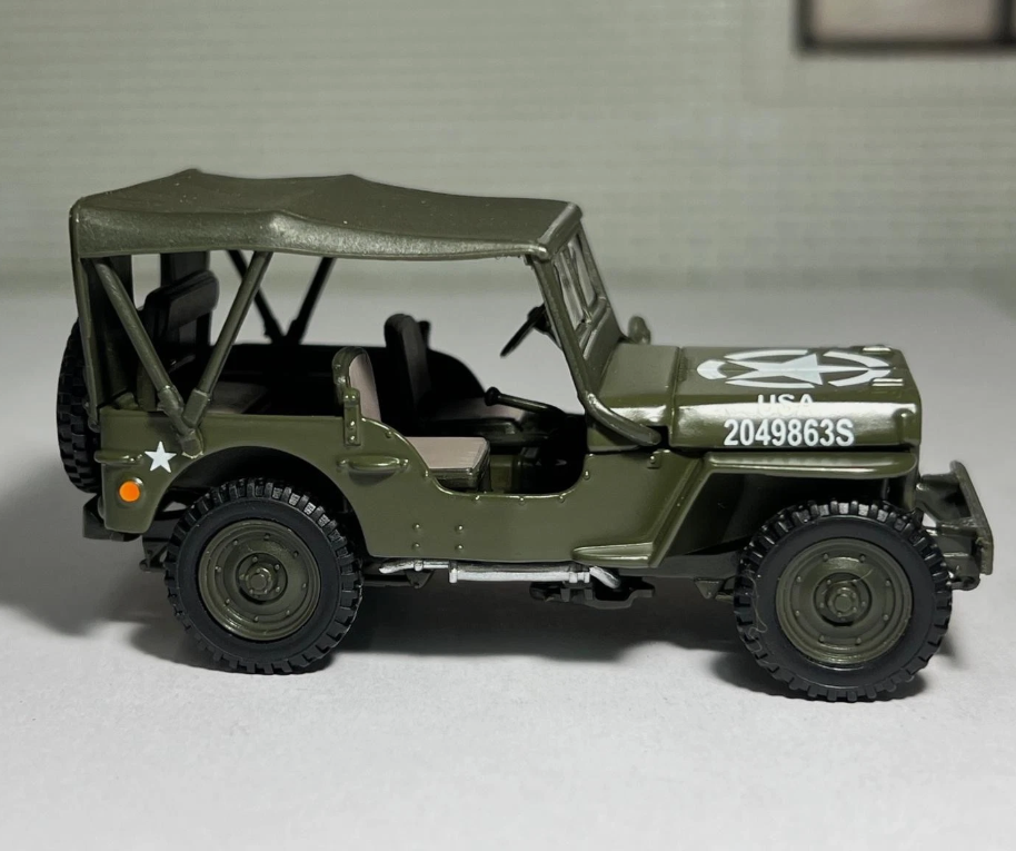 Willy's Jeep Soft Top Military Vehicle 4-91850 Cararama 1:43