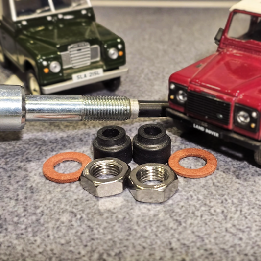 Land Rover Series 2a & 3 Wiper Wheel Box Exterior Fitting Set Nuts Seals (605904/RTC4480)