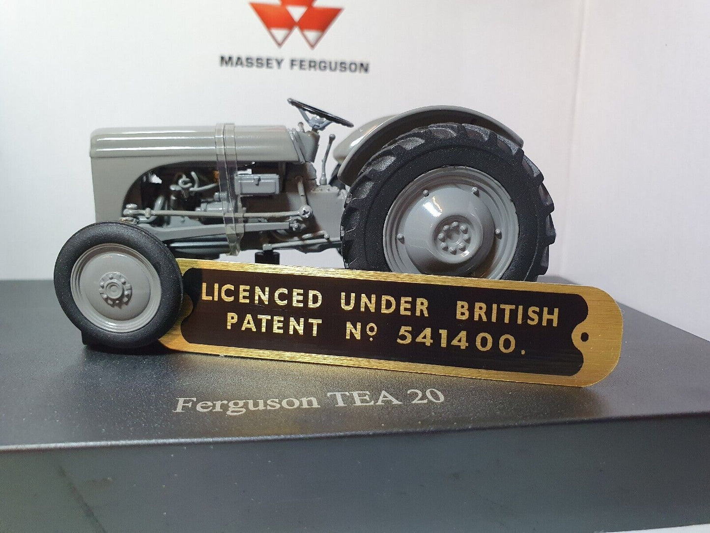 Standard Ferguson TE20 D TEF20 Tractor Diesel ID Patent Plate