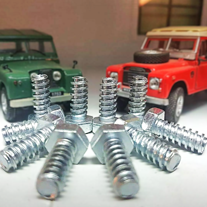 Circular Bolt Rover Land Rover Wing Bulkhead Metal Spire Speed Bolts x10 AM605061 AM605066 ...