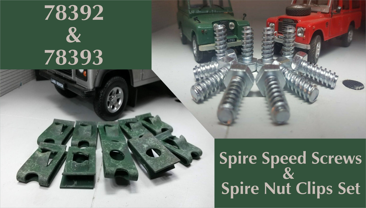 78392 & 78393 Spire Speed Screws & Spire Nut Clips Set