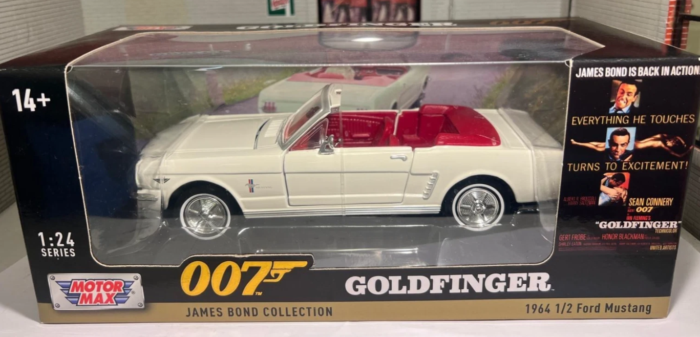 Ford 1964 Mustang James Bond 007 Goldfinger 79852 Motormax 1:24