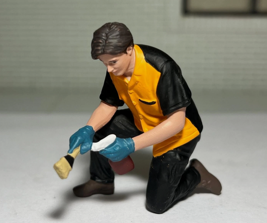 Wheel Cleaning AD-24601 American Diorama 1:24