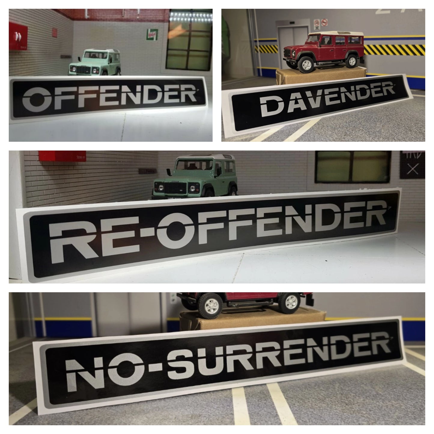 Novelty Bonnet Decals BTR1045 Land Rover Defender
