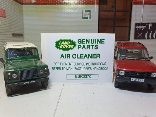 Land Rover Defender, Range Rover Classic, Discovery 1 200TDi, Air Cleaner Label ESR0370