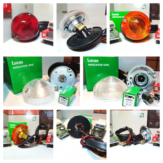 Komplettes Seitenlicht mit OEM-Lucas-Linse L760 (BA9s GLÜHBIRNENTYP)