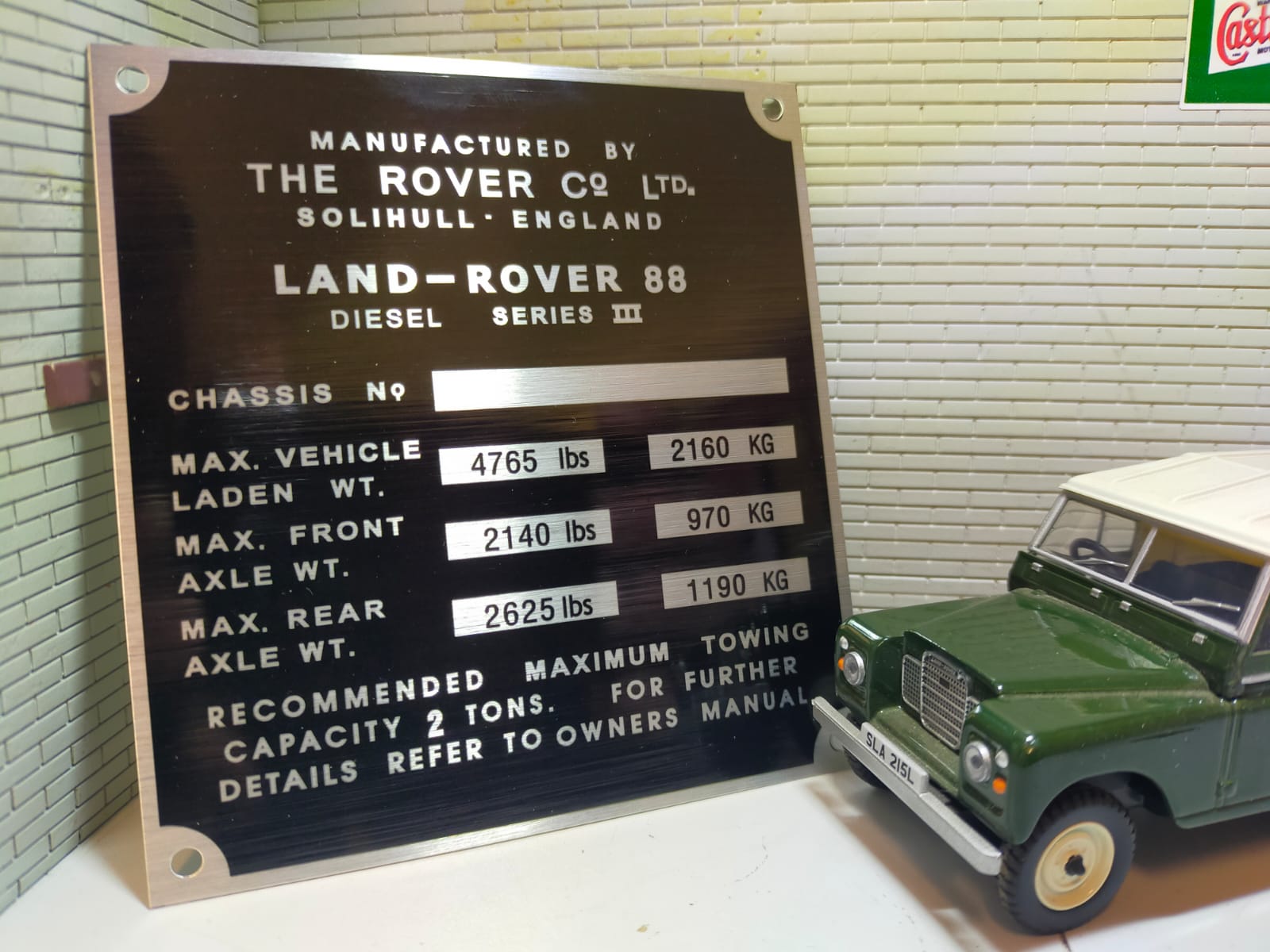 Rover File Box Land Rover Series 3 Gearbox/Transfer Box Bulkhead Chassis Plates 88 SW ...
