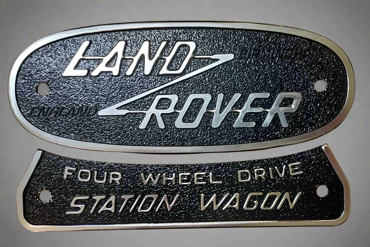 Land Rover Series Birmingham Station Wagon Badges