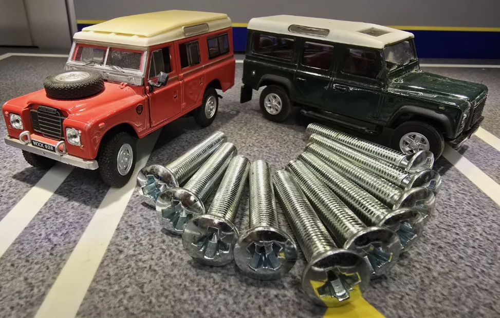 Land Rover Defender, Series 3, OEM Door Bulkhead Hinge Bolts MRC2762 ...