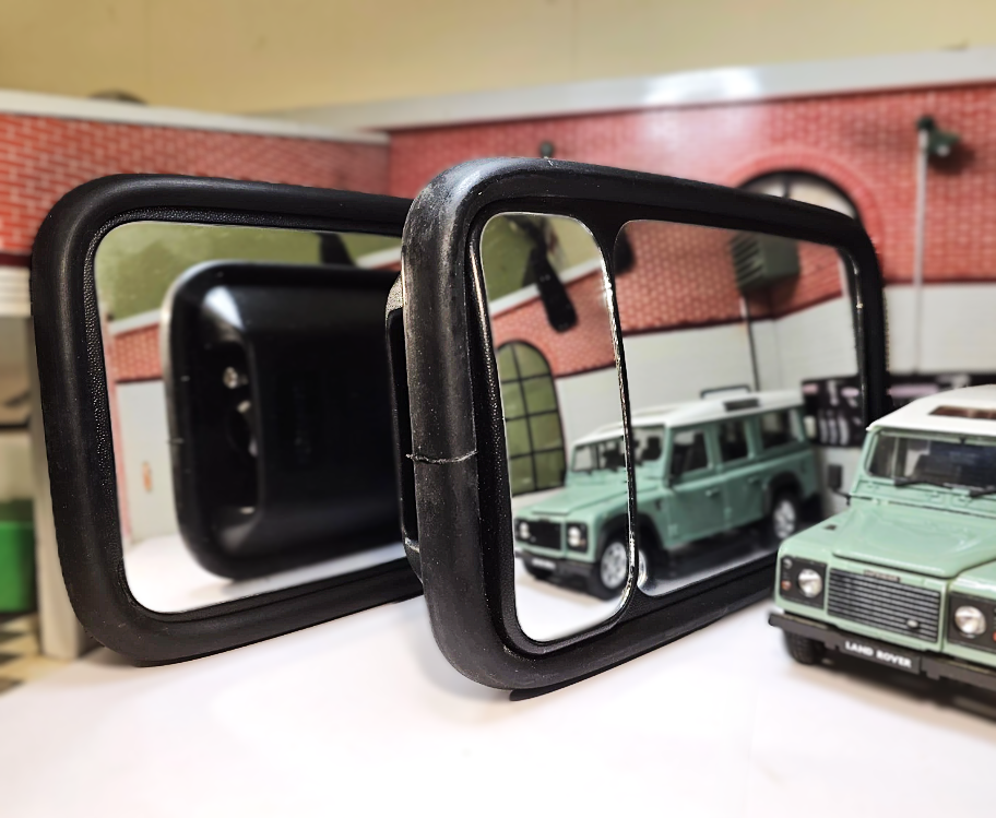 Land Rover Defender 1983-2016 Mirror Heads with Blind Spot Mirror (equivalent to MTC5084)