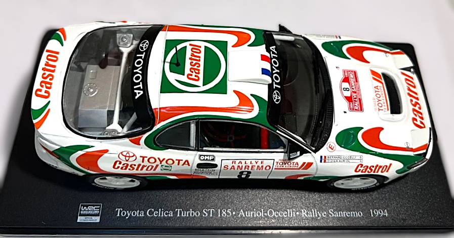 Toyota Celica Turbo ST 185 Didier Auriol Bernard Occelli 1994 Rallye Sanremo WRC  1:24