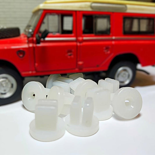 Land Rover Series 3 Dash Panel Plastic Nylon Lockut Nut Bulkhead x10 RTC3748