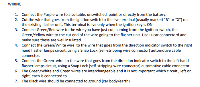 Relais de commutateur de danger lumineux Lucas Style 90575281