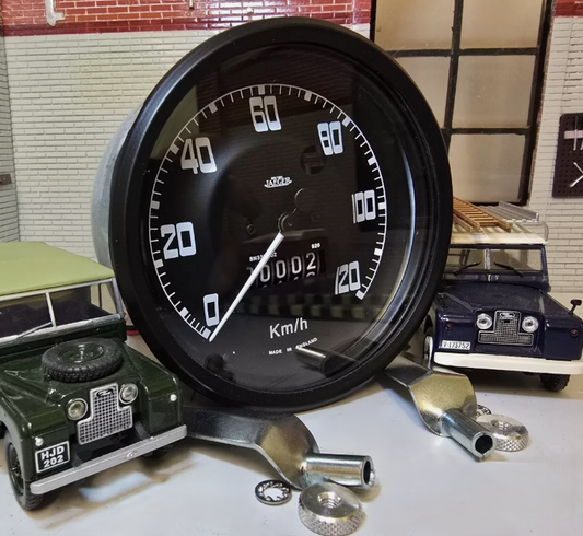 Land Rover Series 1 (1954>) 2 & 2a SWB OEM British Jaeger Speedo Gauge Kilometres per hour (Km/h)