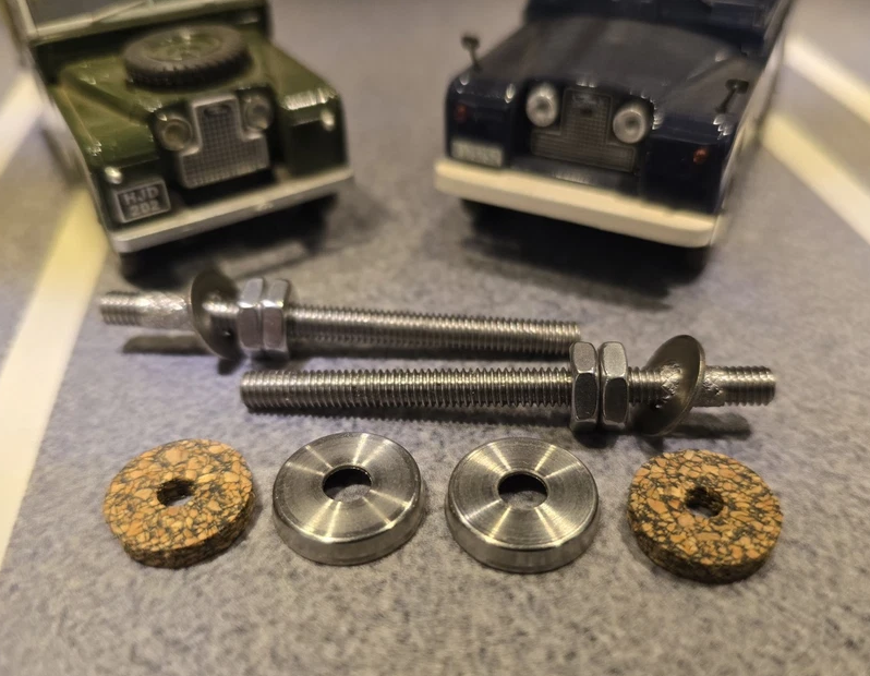 Land Rover Lucas FW2 Wiper Motor Mounting Studs Nuts Series 1 2 2a Sta ...