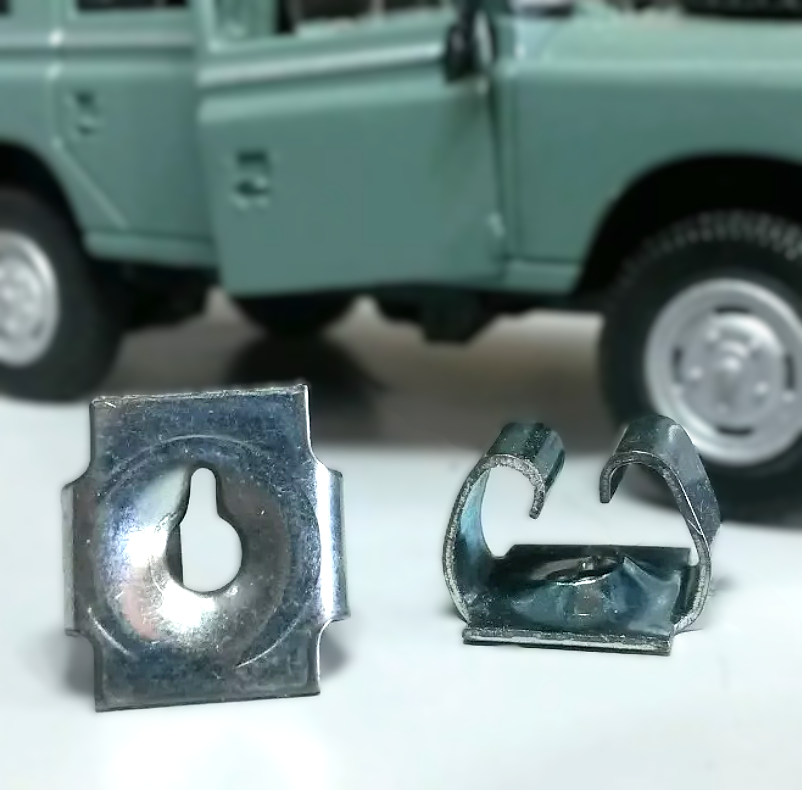 Land Rover Series Metal 78237 Turmmutter und Edelstahlschrauben x10 