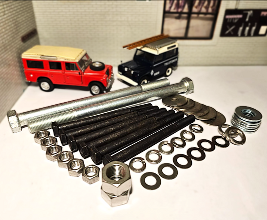 Land Rover Series 2, 2a & 3 Bulkhead Bracket to Chassis Bolt Fitting Kit