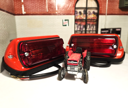 Classic Tractor Butler Type Brake Tail Lights - Massey, Nuffield, Leyland, David Brown, Case (Copy)