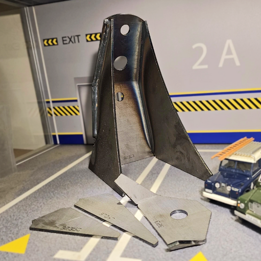 Land Rover Series 2, 2a & 3 Chassis Engine Mount Bracket Repair Set SWB 88"